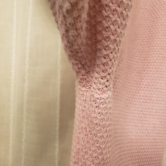 Free People Beach Size L Hailee Sweater Pant Texturized Pink Beach Pants Only - Picture 9 of 12